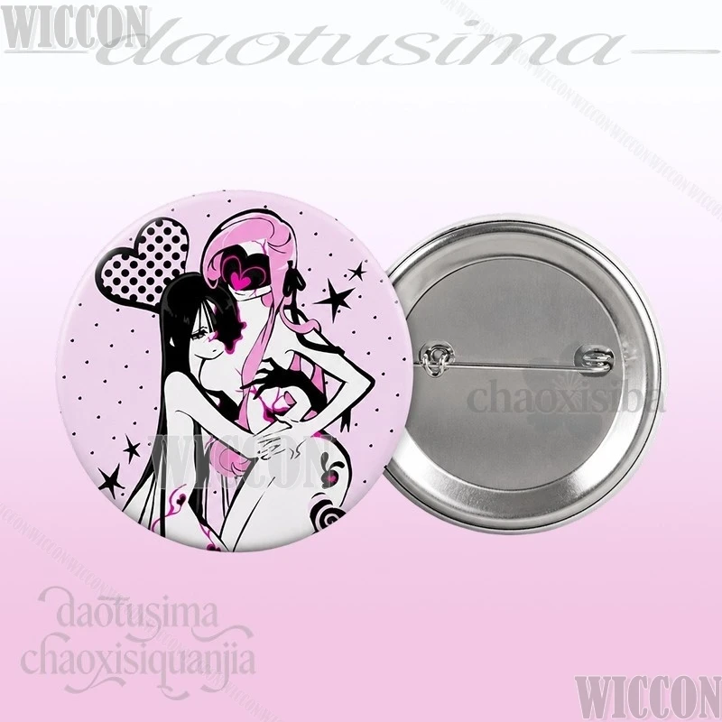 Alien Stage Zombie Stage Sua Mizi Anime 58mm Badge Brooches Backpack Handmade Round Enamel Pins Gifts Festival Fancy Comic Con