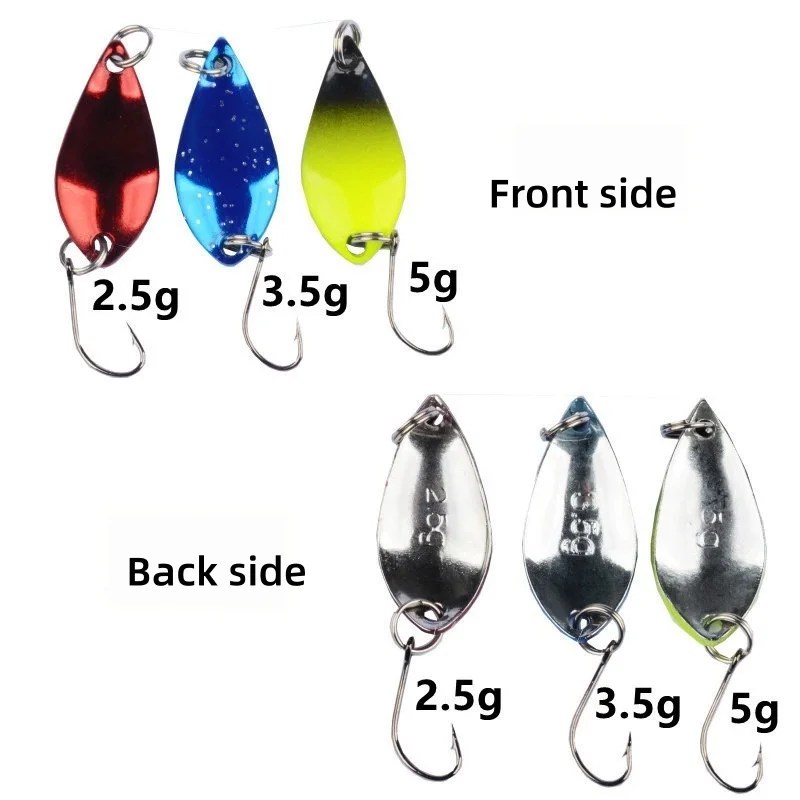 16pcs Metal Spinner Spoon Lure Kit Hard Bait Tackle with High-Strength Hooks for Bass Pike Trout Freshwater/Saltwater Fishing view 3