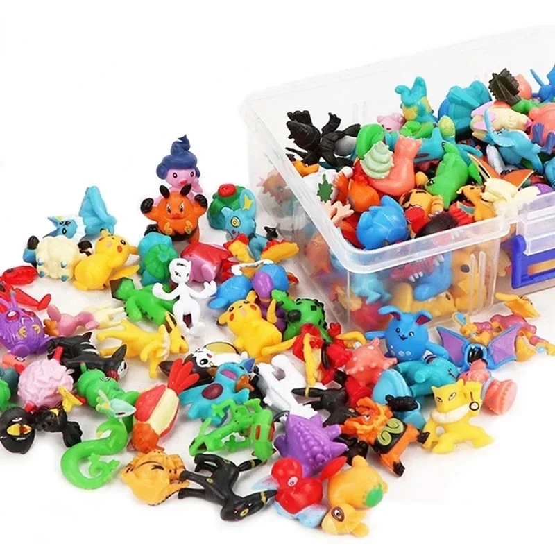 24Pcs/Set Pokemon Figures With Bag 2-3CM Pikachu Anime Figure Model Small Pocket Monster Dolls Toys For Children Gifts