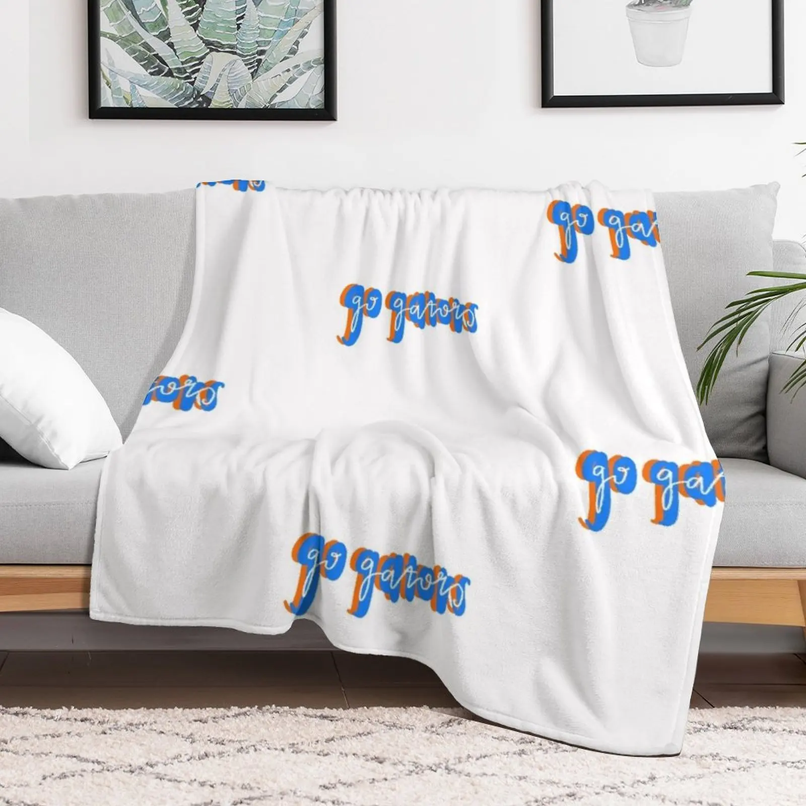 Go gators Throw Blanket sofa bed Hairy Blankets