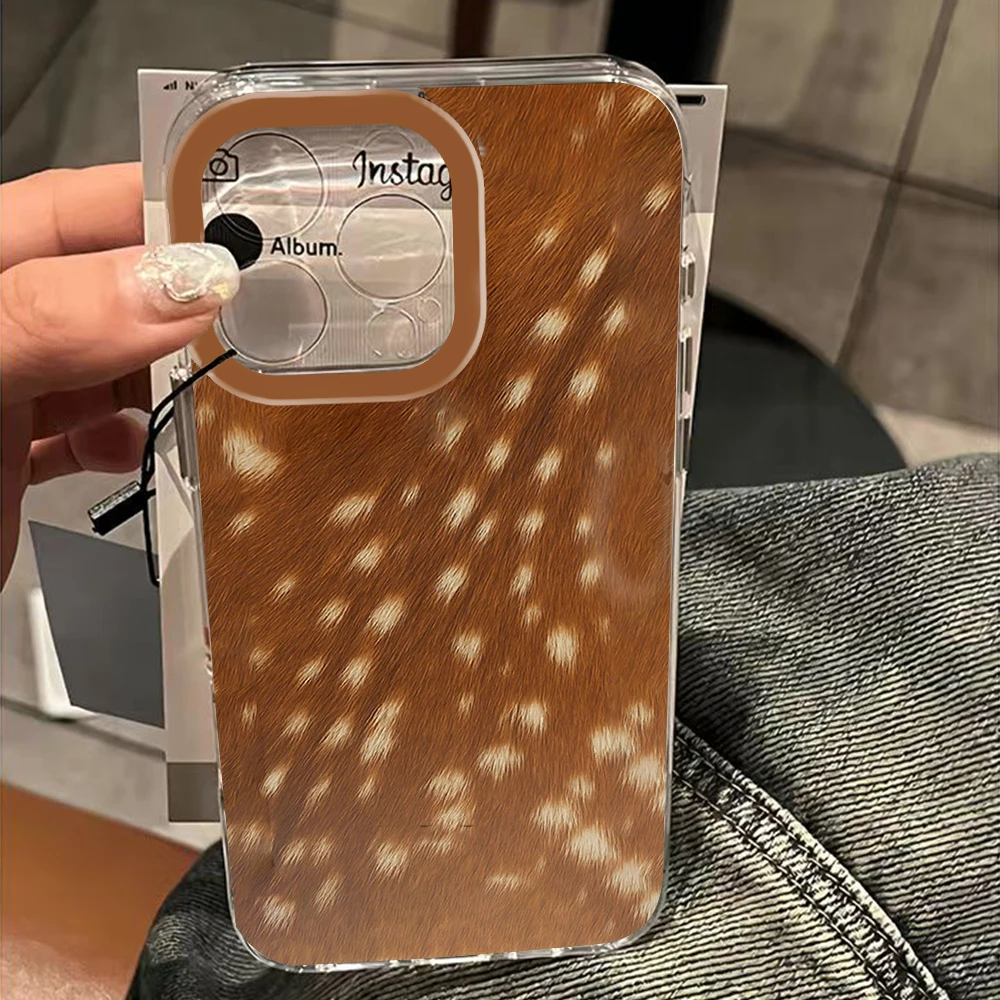 luxury Ins Brown Red Polka Dots Phone Case For Samsung Galaxy A07 A17 A36 A26 A56 A55 A35 A25 A15 A54 A24 A14 A53 A33 A23 4G 5G - náhled 4