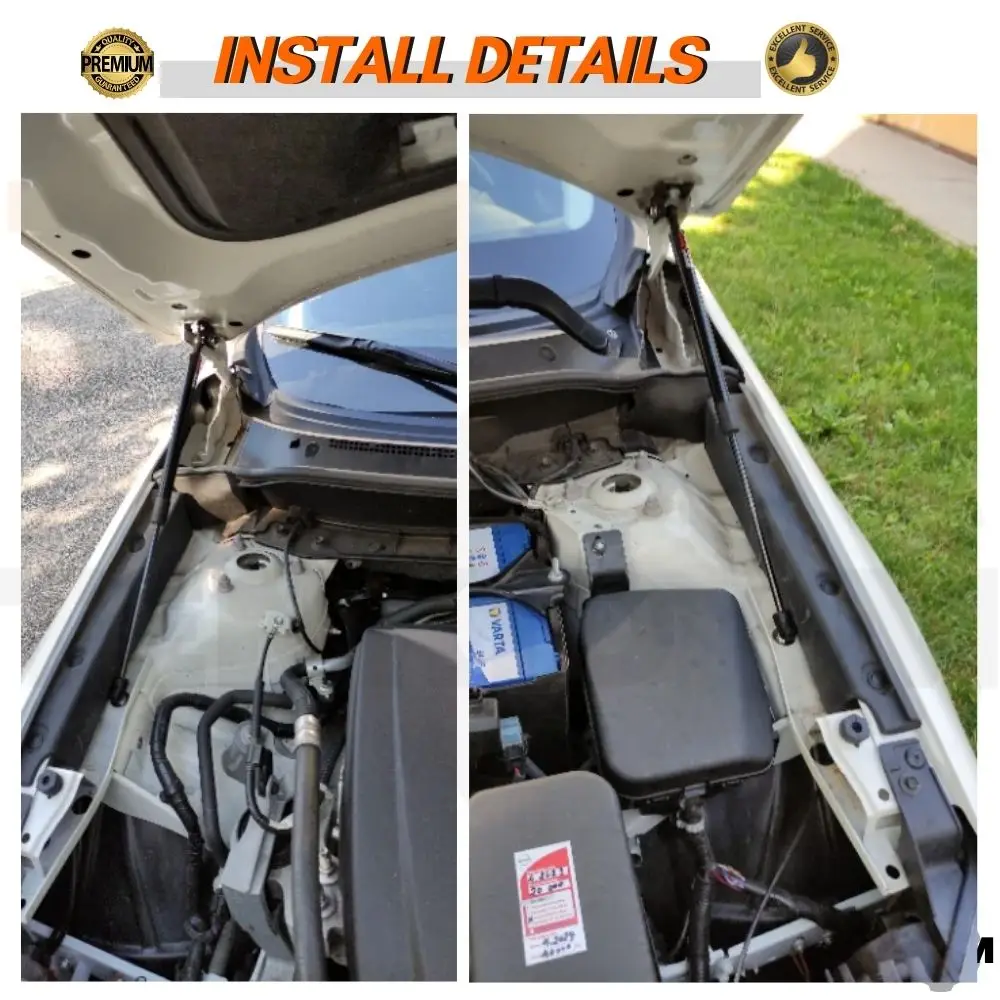 Front Hood Struts for Mazda CX-3 (DK) 2014-present Shock Lift Supports Bonnet Gas Dampers Springs No-Drill