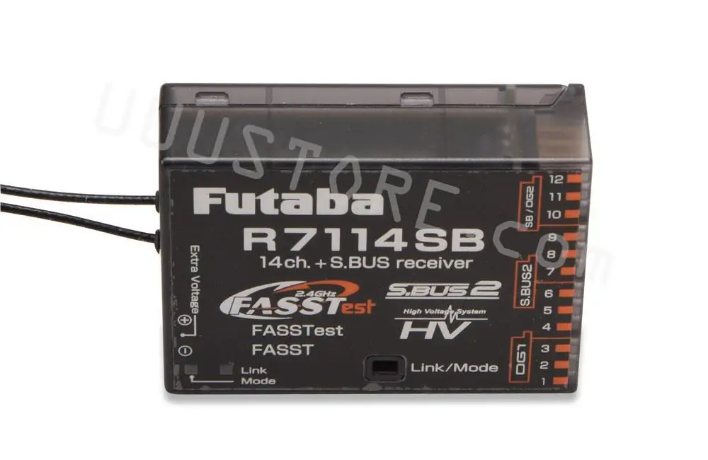 Futaba R7114SB 2.4GHz S.Bus2 FASSTest HV 14 Channel Receiver with  High-Gain Antenna for RC Airplane Drone FPV Model