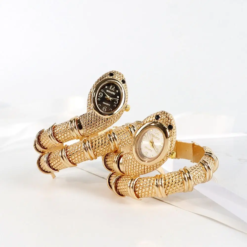New Snake Shape Quartz Watch Casual Bracelet Wristwatch Watches Women