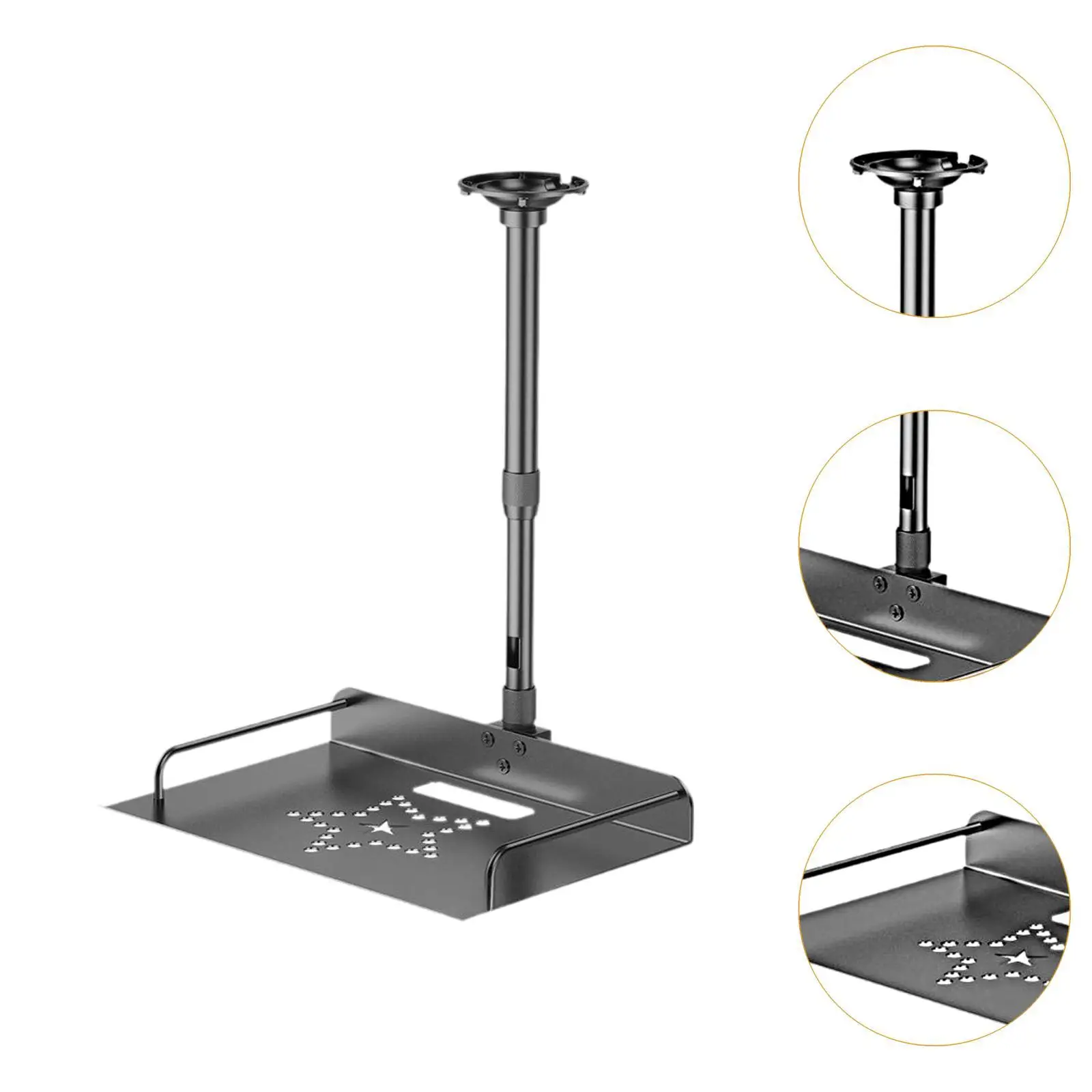 Projector Ceiling Mount Tray Cable Routing Office Bedroom Height Adjustable