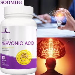 Soomiig NERVONIC ACID Capsules - Brain Enhancer Nootropics for Brain Health Memory Concentration Supplements Mood Improvement