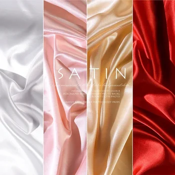 Silky Luster Cloth Backdrop Satin Fabric Glossy Background for Photographic Studio Luxury…