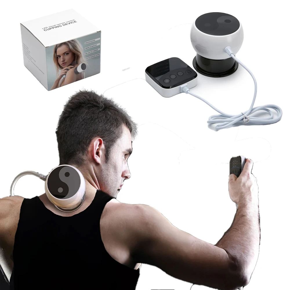 

Remote Controller LCD Visual Vacuum Cupping Massager, Smart Electric Heating Body Massage Gua sha Scraping Suction Cup Massager