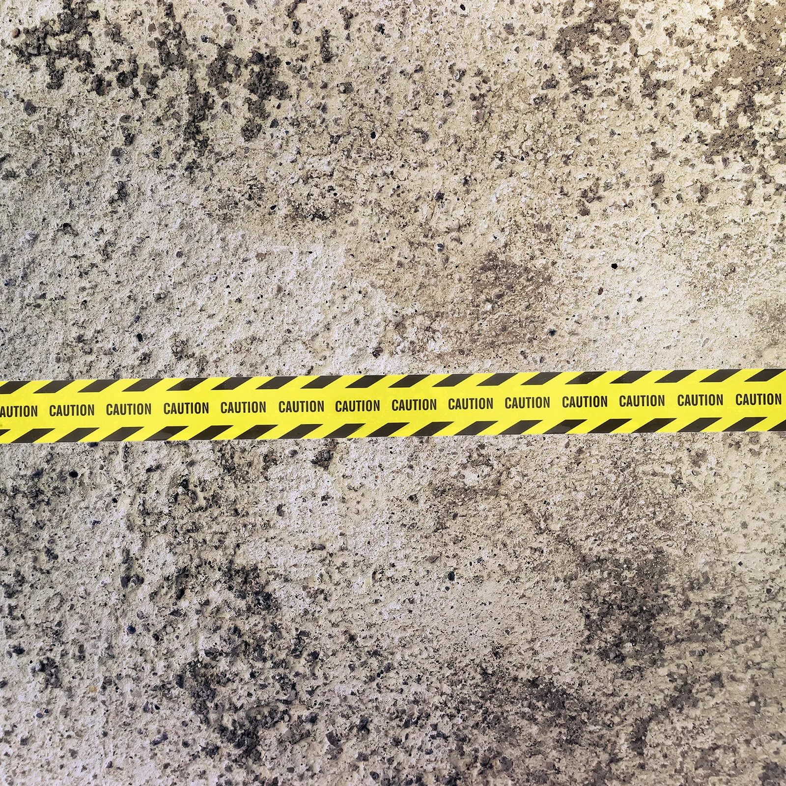 

1 Roll Yellow and Black Caution Tape Heavy Duty Adhesive Safety Warning Strip for Construction Sites Roads Floors Walls