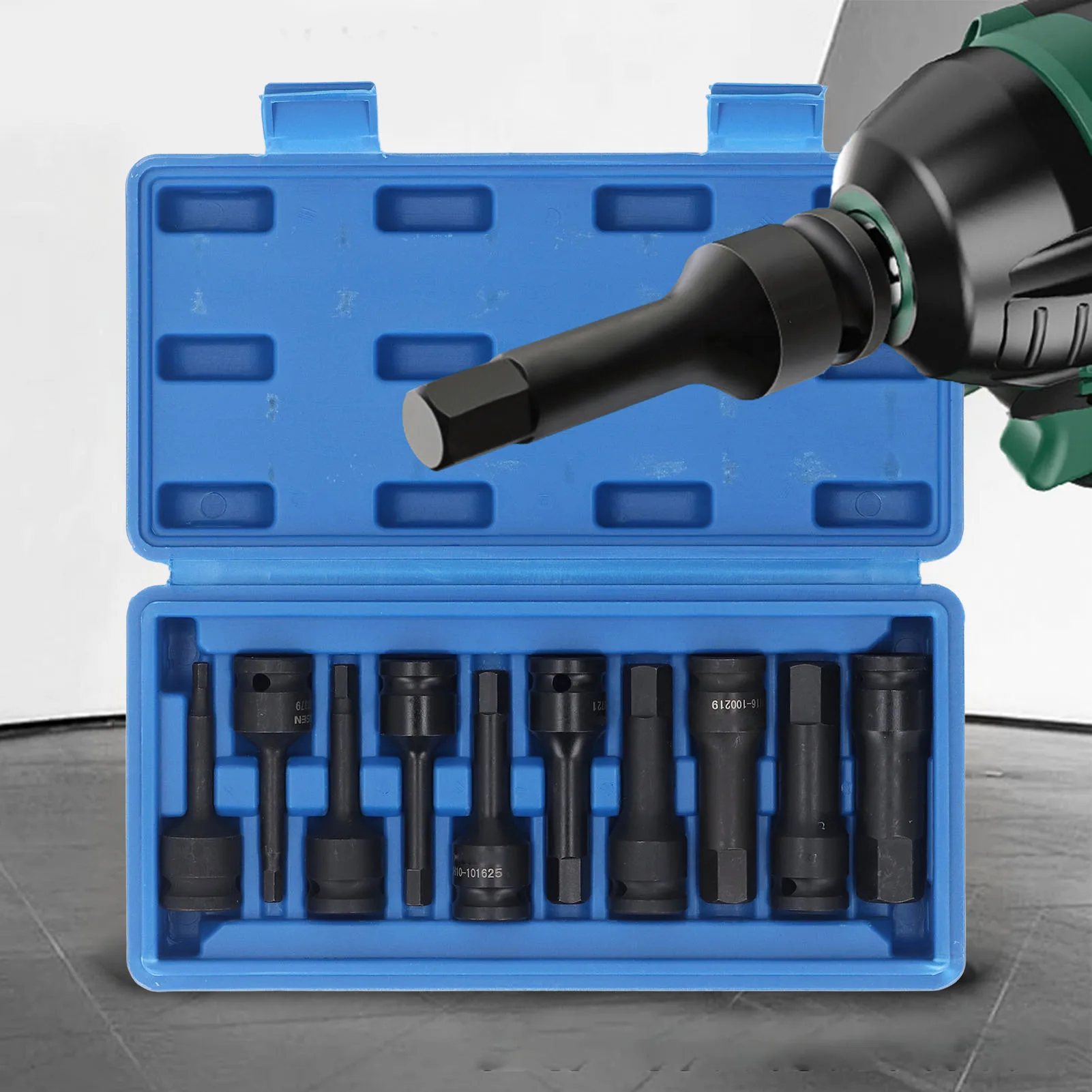

10PCS Hex Head Drill Bits Cr Molybdenum Steel 1/2 Inch Pneumatic Driver Bit Socket Set for Impact Wrench