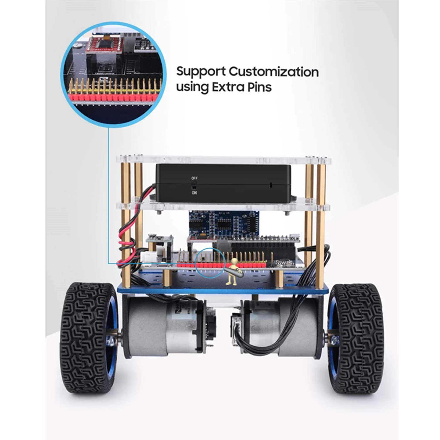 ELEGOO Tumbller Self-Balancing Robot Car Kit Compatible with Arduino, STEM Kits STEM Toys for Kids