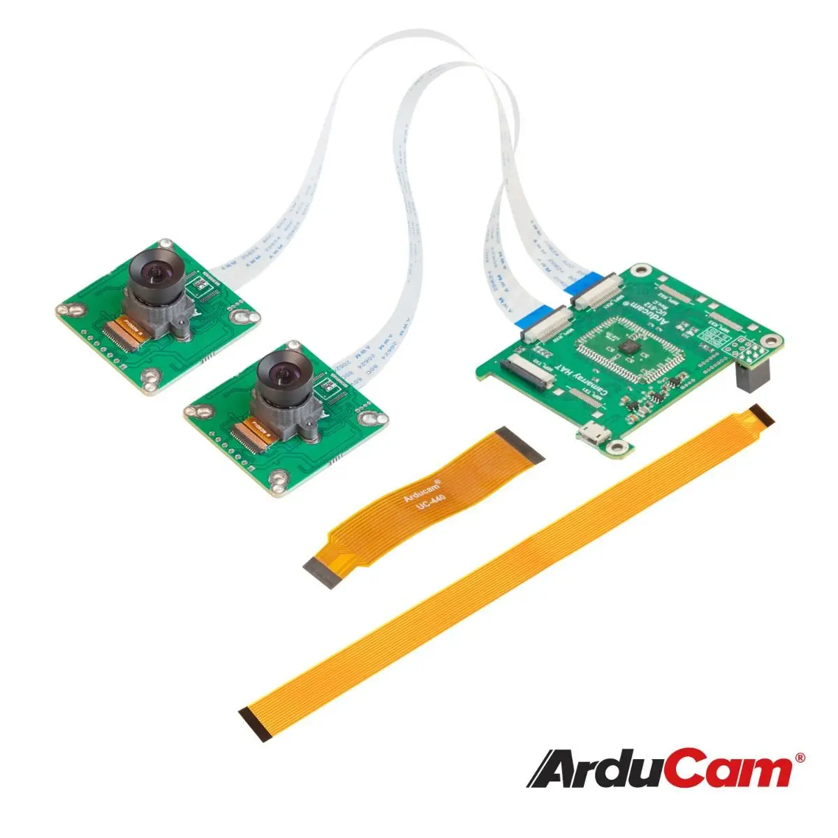 Arducam 1MP*2 Stereoscopic  Bundle Kit for Raspberry Pi Jetson Nano/Xavier NX Two OV9281 Shutter Monochroom