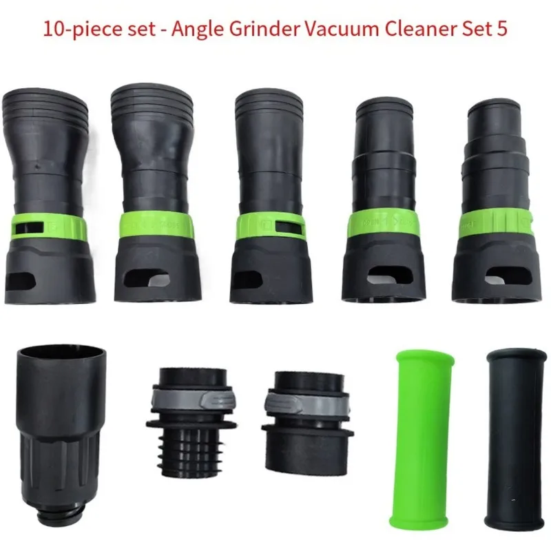 ABUN-For Festool 32Mm/40Mm Dust Extraction Adapter Kit- 10Pcs Angle Grinder For Vacuum Hose
