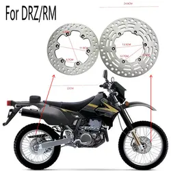 Motorcycle Front Rear Brake Discs For Suzuki RM125 RM250 RM 125 250 RMX250 RMX 250 DRZ E- S 400 DRZ400 Plate Brake Disks