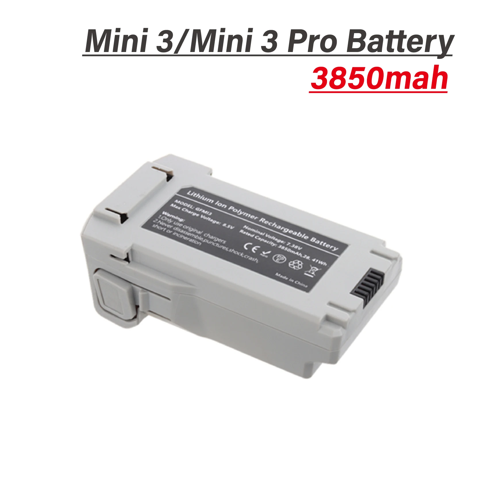 Мини 3/мини 3pro 3850 мАч аккумулятор для мини 3 Pro дрона совместимый с Mini 3 Pro Интеллектуальный Полетный аккумулятор с емкостью