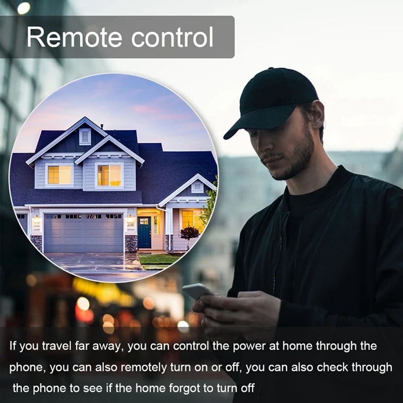 Tuya Wifi قاطع الدائرة الذكي، مفتاح إعادة الإغلاق التلقائي، التحكم في التطبيق المتوافق مع Alexa Google