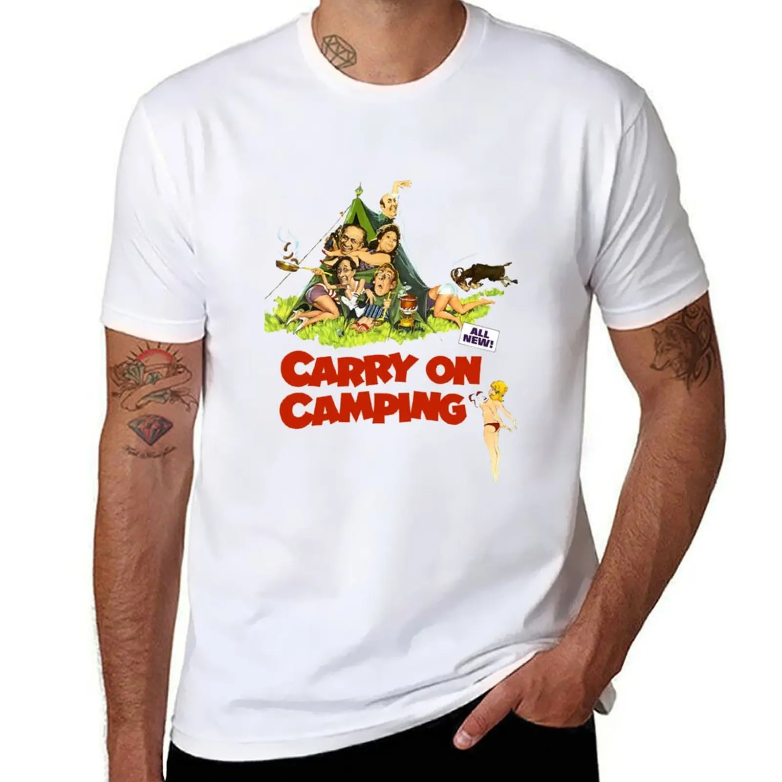 

Carry on Camping T-Shirt t shirts for man pack cotton essential t shirt T-Shirt
