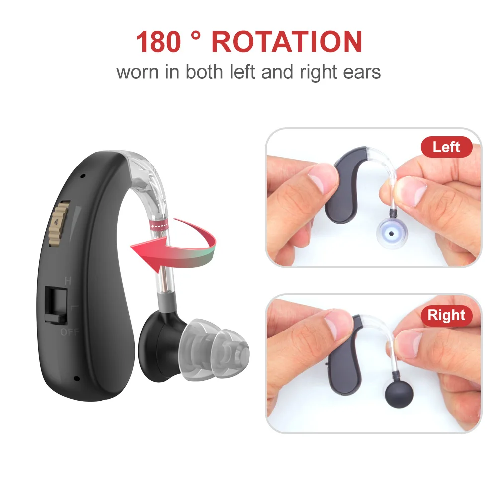 Enlarged hearing health earphones enhance ear sound protection for the elderly with hearing loss and tinnitus For Hearing Aid