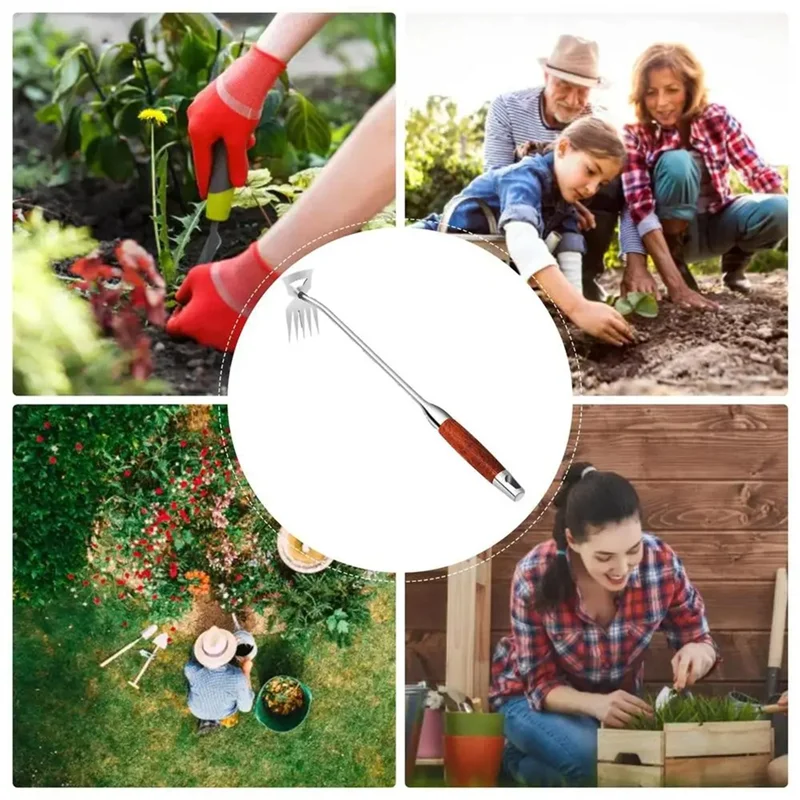 

ALIM-Manual Weeding Tool 5 Teeths Hand Weeder Puller Uprooting Weeder Tool Weeding Artifact Weeding Puller Weeder Tool