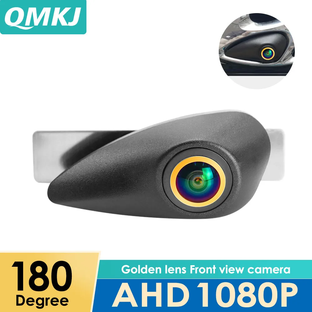 

QMKJ Car Full HD High Quality Front View Camera For Hyundai Elantra Verna Accent Tucson IX35 Santa Fe I20 I30 I4 Vehicle Camera