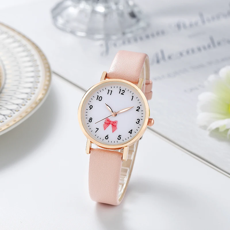 22/5000   Fashion new bow ladies girls gift watches leather quartz watches wholesale20