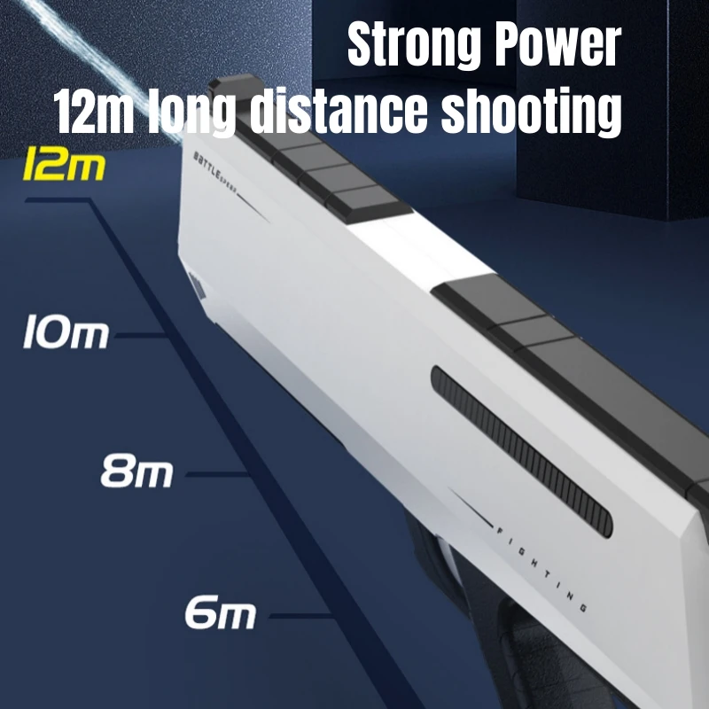 Pistolet à eau électrique pour enfants, jouets d'été, jeux de piscine de plage en plein air, jouet pour adultes et enfants, haute pression, absorbe l'eau automatique