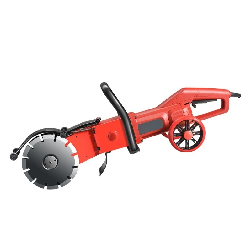 Handheld Wall Chaser Grooving Machine Double Blade Concrete Brick Stone Cutter High Power Electric Slotting Tool Masonry Cutting