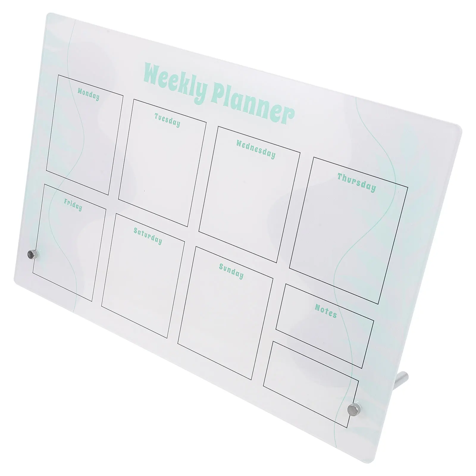 

1Set Dry Erase Board Acrylic Desktop Planner Memo Board Magnetic Monthly Weekly Fridge Organizer Schedule Planner