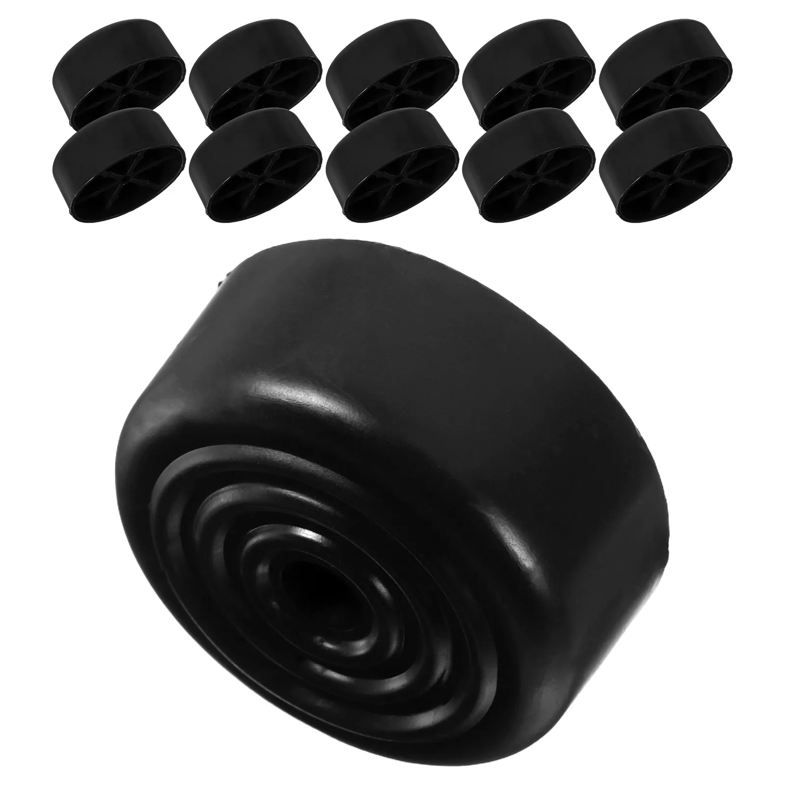 

12pcs Sofa Leg Pads Furniture Leg Pads Round Plastic Foot Pads Non Slip Furniture Risers Hardwood Floor Desk Chair Height Pads