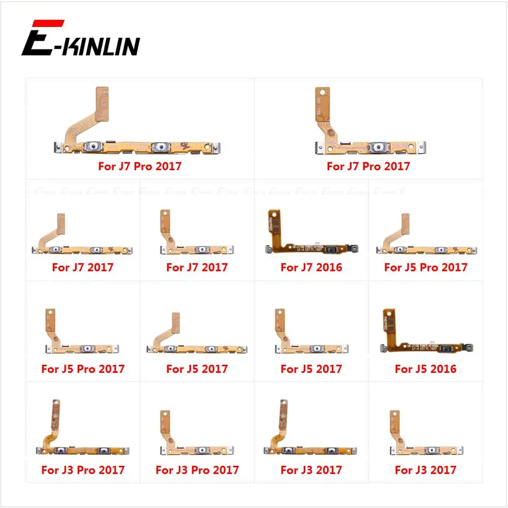 Switch Power ON OFF Button Flex Cable Ribbon For Samsung Galaxy J3 J5 J7 Pro 2016 2017 Mute Silence Volume Key Repair Part