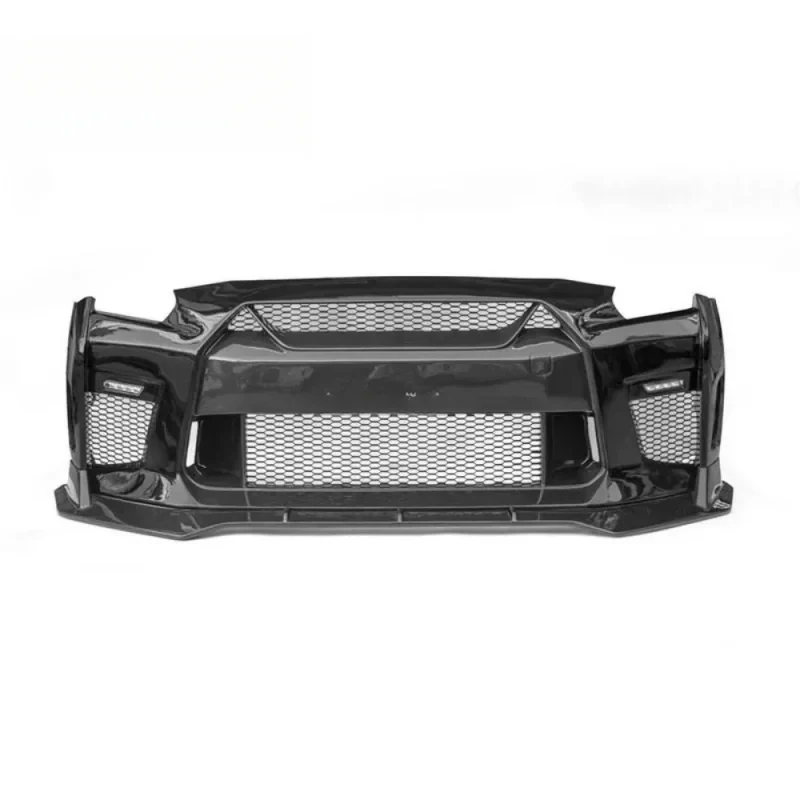 

Autofabrik High Quality Semi-Carbon Fiber Bumper & Front Lip Spoiler Fit GTR R35 2008-2019 Car Kit Excellent