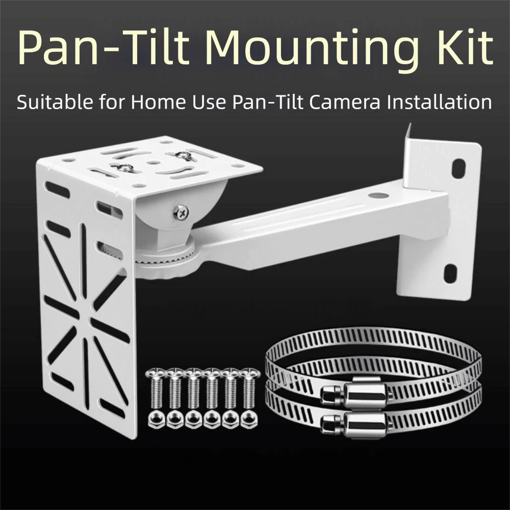 L Shape Camera Bracket Wall Mount Metal Security Camera Mount Duckbill Easy Installation Pole Mount Bracket Pole Mount