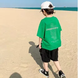 T-shirt à Manches Courtes pour Enfant Garçon, Vêtement d'Été