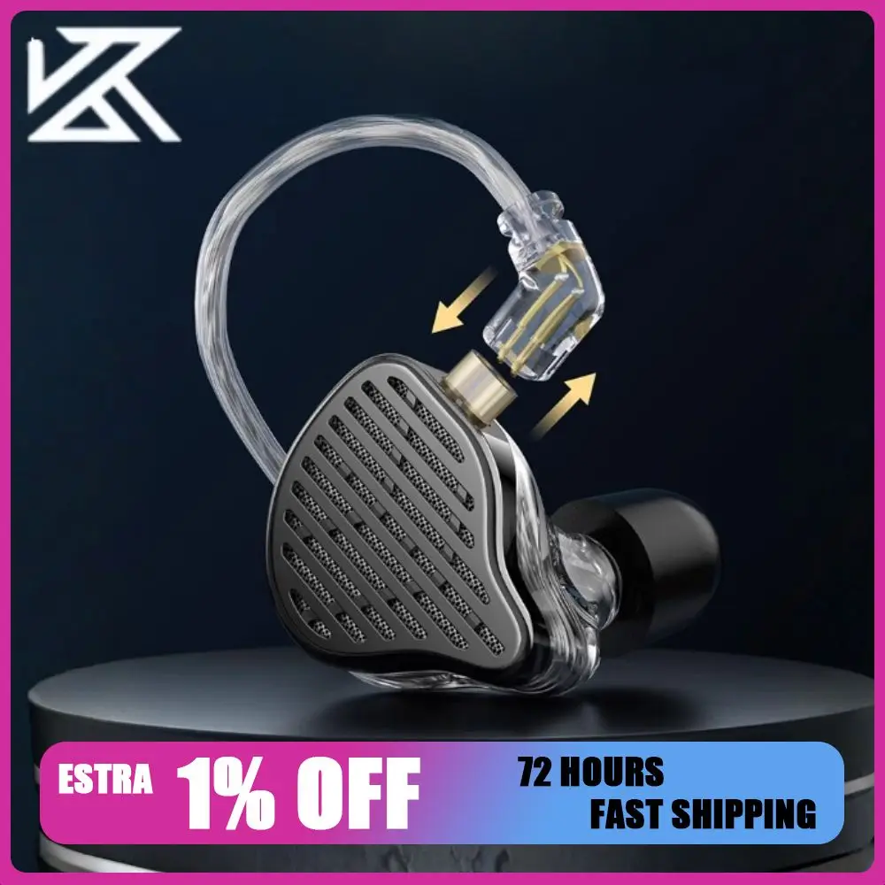 

KZ X HBB PR2 Наушники с плоским приводом и двойной полостью, музыкальные наушники, Hi-Fi басовый монитор, наушники-вкладыши, спортивная гарнитура
