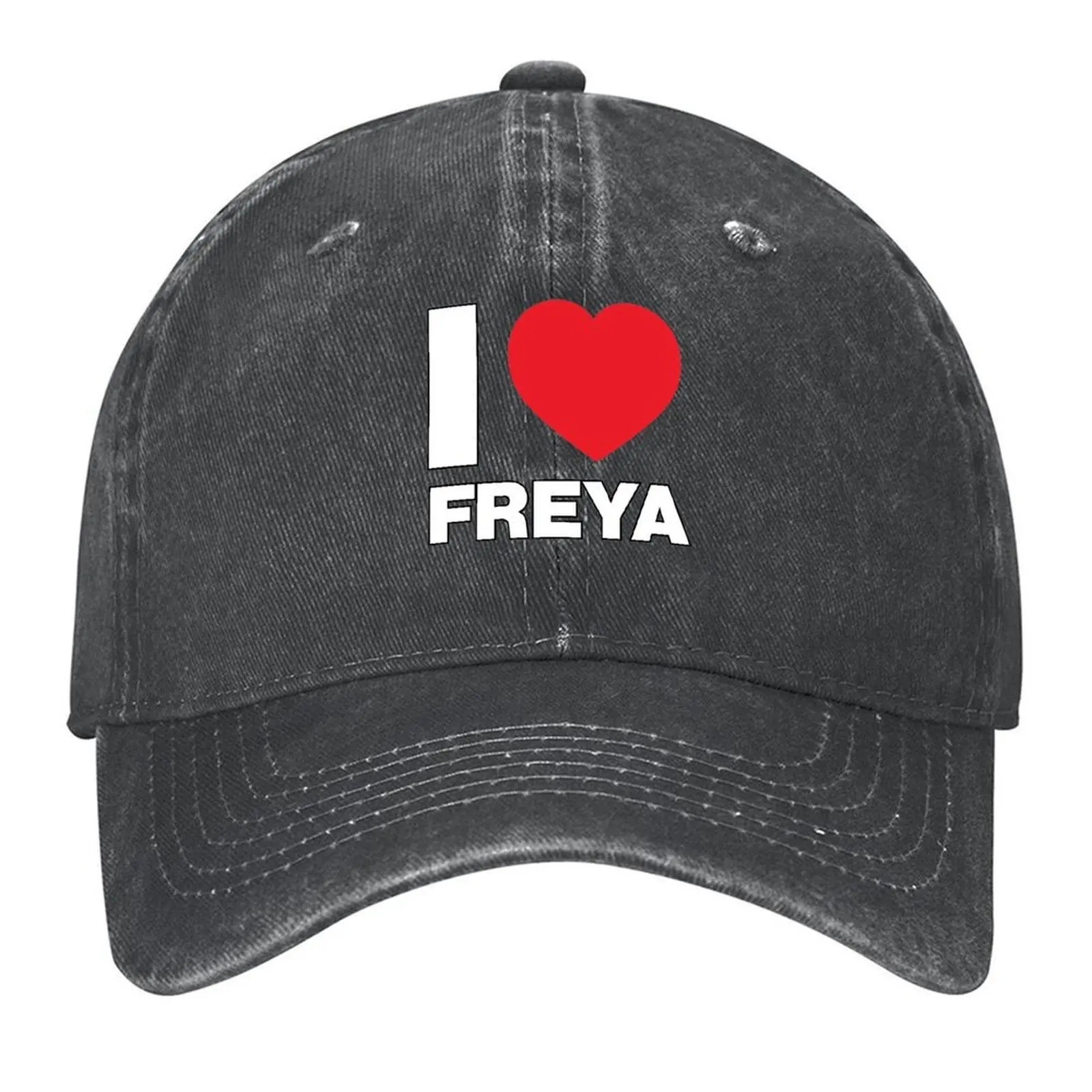 

I Love her, Women Girl Daughter Name Freya Baseball Cap Hat Man Luxury Dropshipping Fishing cap Golf Men's Women's