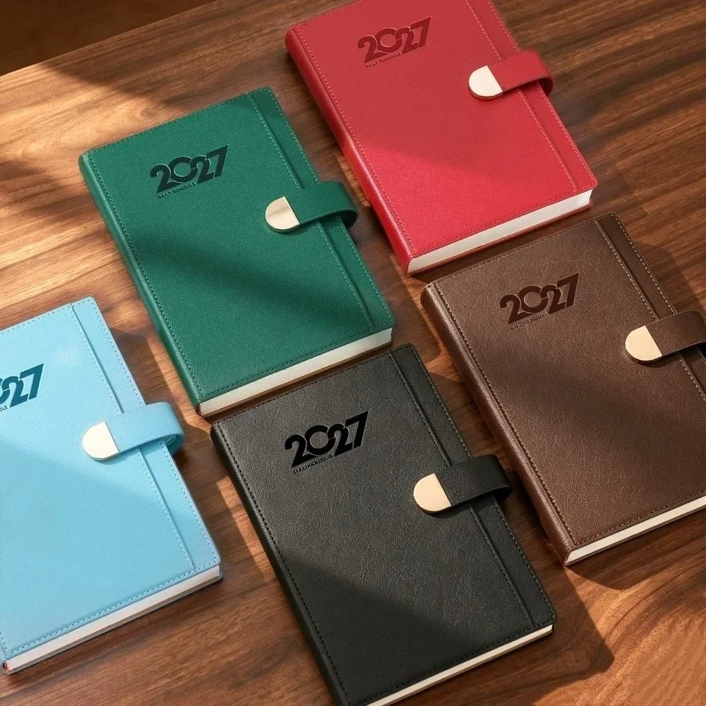 A5 2027 Schedule Book Calendar Notebook Convenient Agenda Planner Notebook Multi Functional Thick Paper Time Management Planner