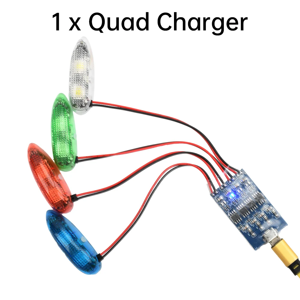 Wireless LED Navigation Light Module for RC Aircraft Drones - Night Flight Safety Flash Light for Fixed Wing FPV Drone Toys