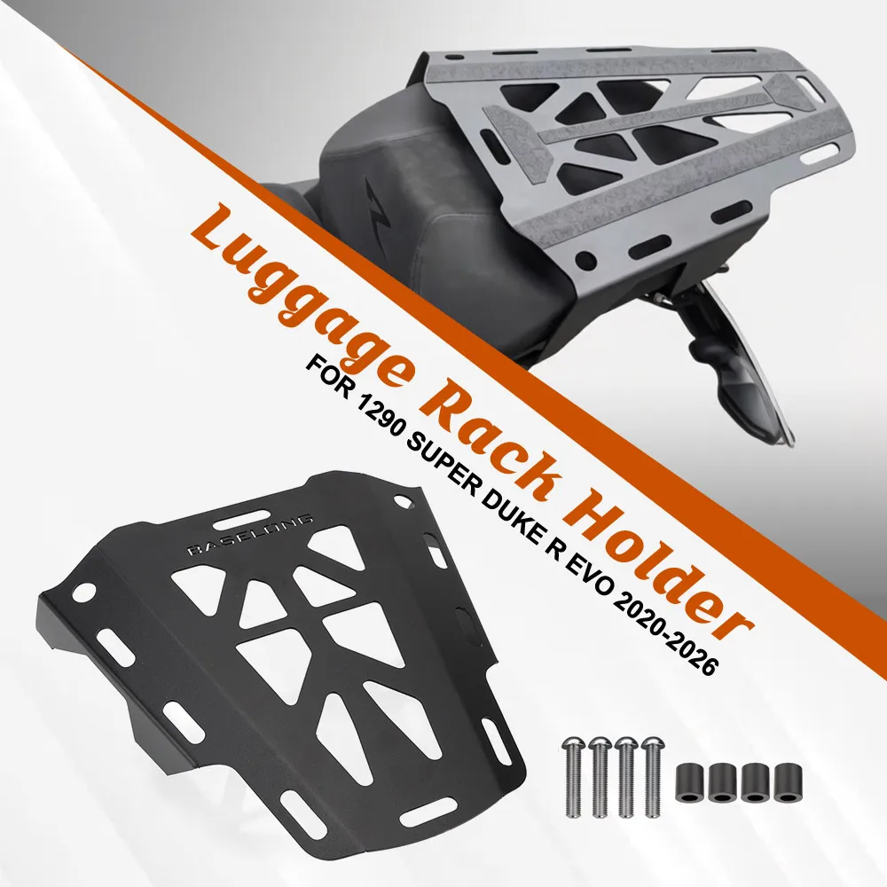 2020-2026 For 1290 Super Duke R Evo Seat Rack Motorcycle Rear Luggage Holder Bracket Rack 1390 Super Duke R / Evo 2024 2025 2026