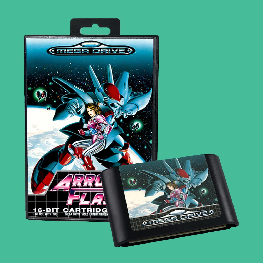 Arrow Flash PAL EUR Game for SEGA Mega Drive Genesis 16 bit Consoles Game Cartridge Box Manual