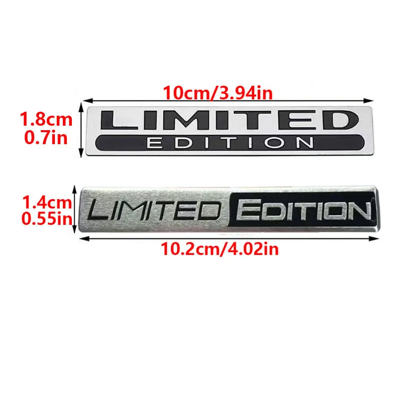 1PCS Limited Edition Emblem 3D Metal Badges Decal Sticker Auto Racing Sport Emblem for Rear Trunk Side Fender Car Motorcycle
