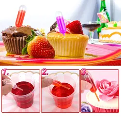 50pcs 4ml Sauce Droppers For Cupcakes Ice Cream Sauce Ketchup Pastries Macaron Stuffed Dispenser Mini Squeeze Transfer Pipettes