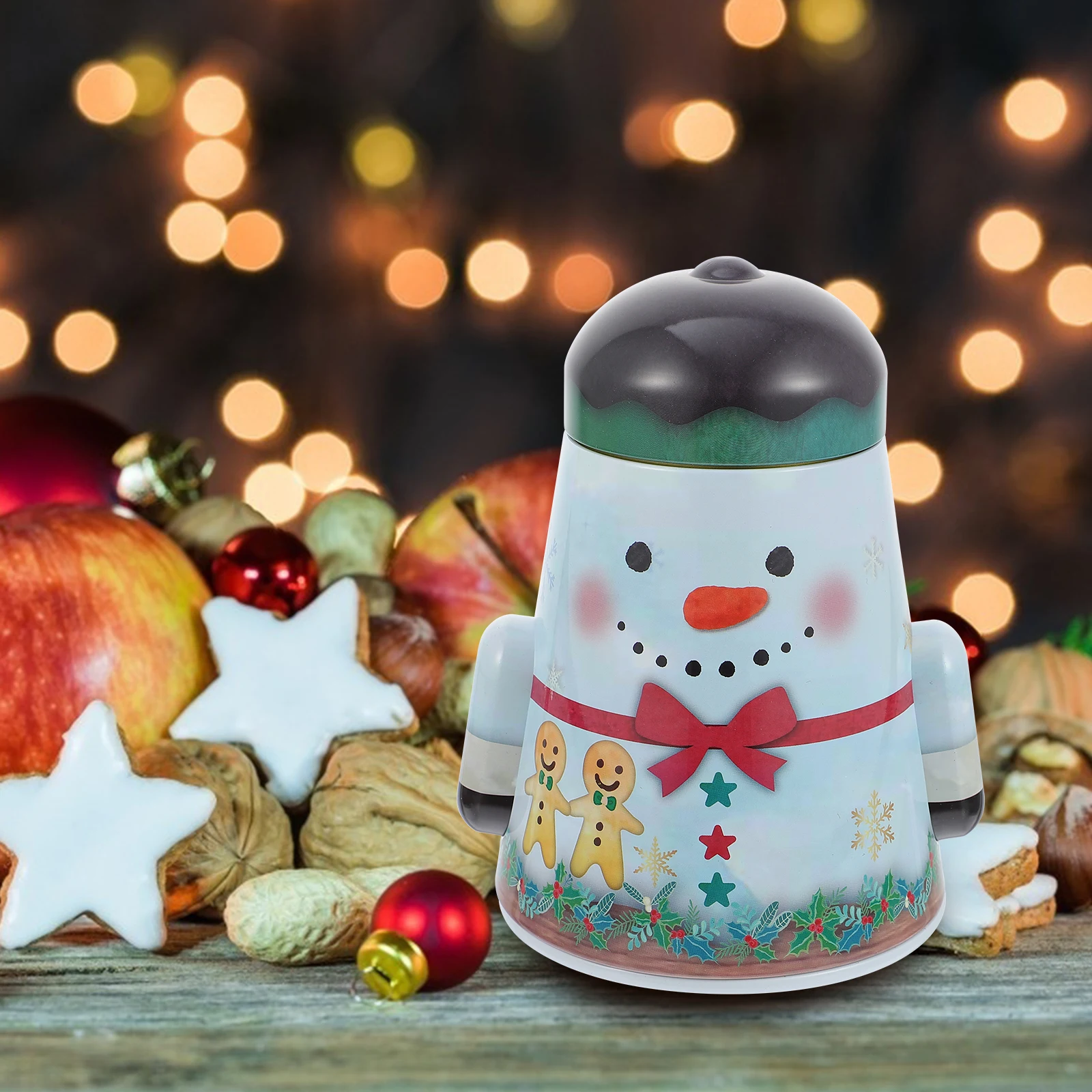 

Deer Gift Iron Storage Container Candy Packaging Biscuit Chocolate Candy Packaging Jar Gift Box Present Box Holiday Decor