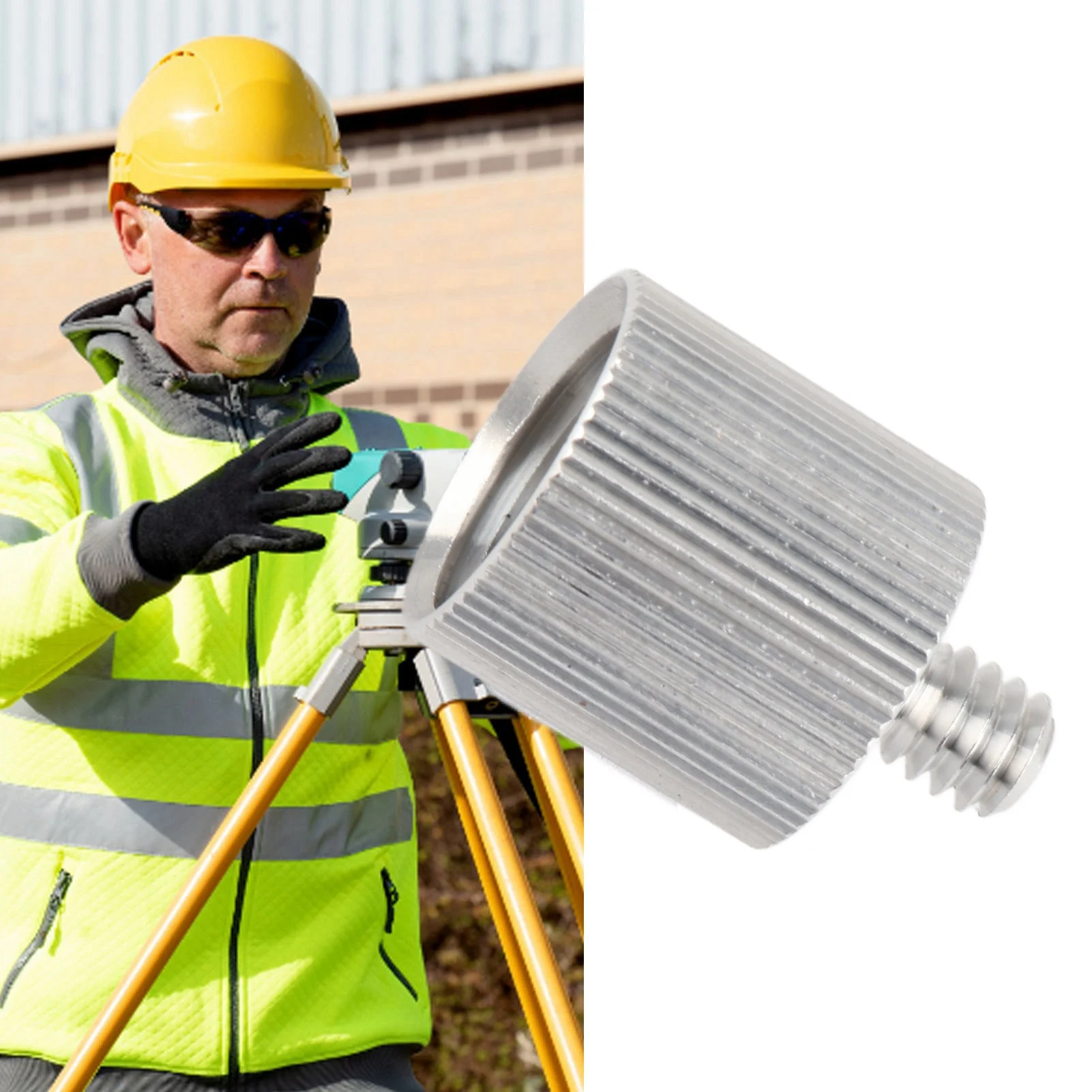 Adaptador de trípode nivelador láser, conector de conversión, accesorio de soporte de 5/8 pulgadas a 1/4 pulgadas, adaptador de trípode nivelador láser