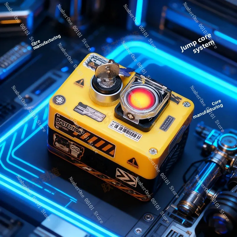 Dual Button External PC Power Switch with LED, Computer Case Startup Reset Control