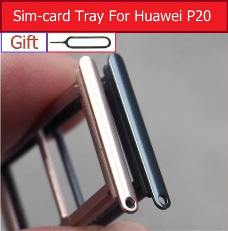 Genuine Sim Card Slot Holder For Huawei P20 EML-L09 L22 L29 Sim Card reader Tray SIM card Socket Adapter Connector Repair Parts