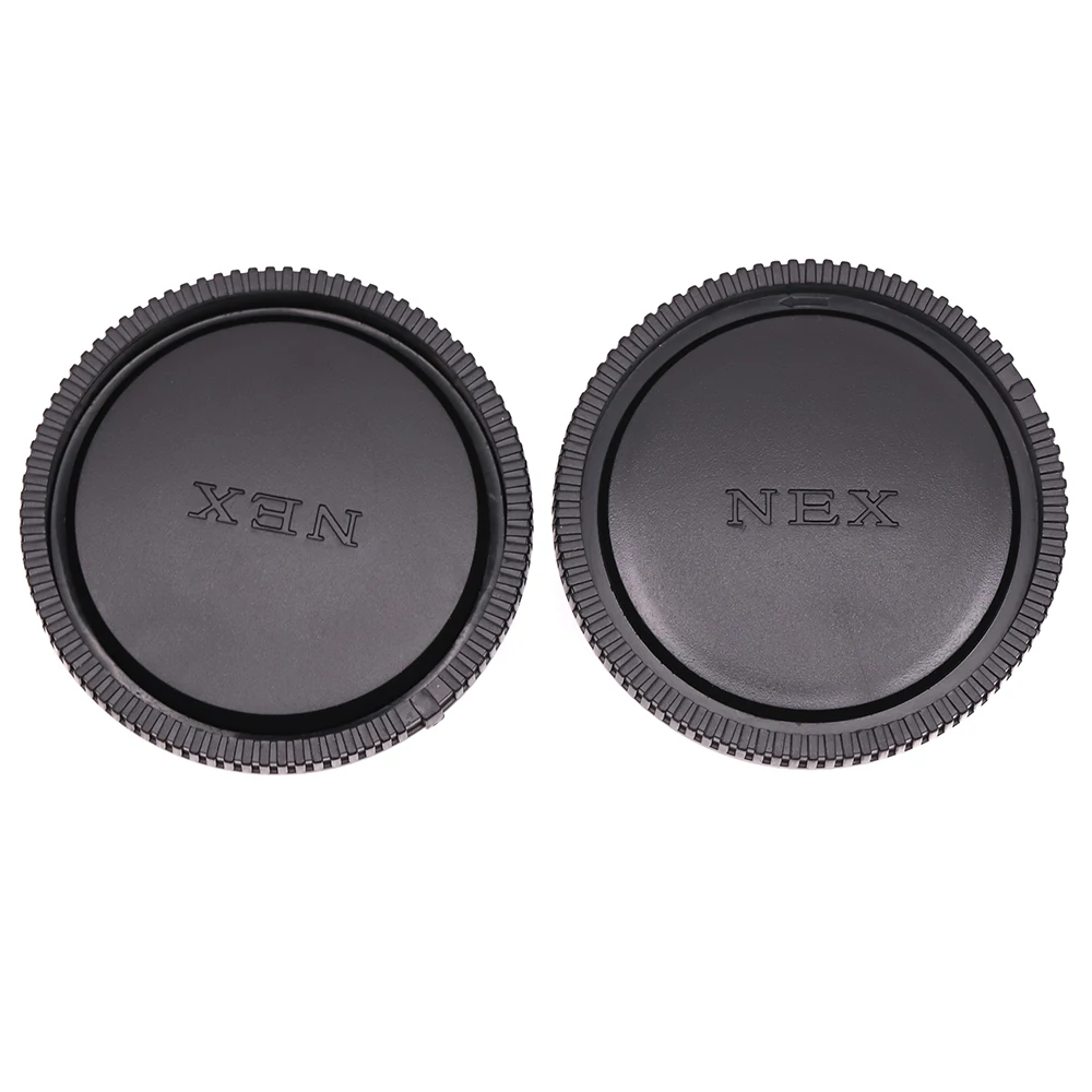 For Sony E / FE mount Lens Rear Cap / Camera Body Cap / Cap Set Plastic Black Lens Cover for A7 A7R A7S A1 A9 A5000 A6000 etc.