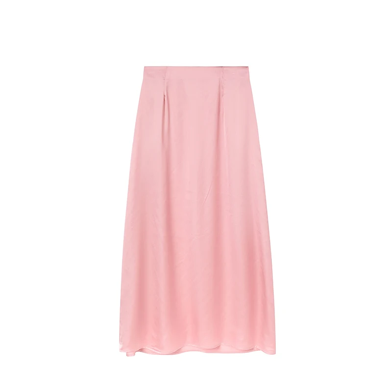 Damen-Rock aus simuliertem Seidensatin im lässigen europäisch-amerikanischen Stil, Wickelrock für den grenzüberschreitenden Modehandel – Detail 19
