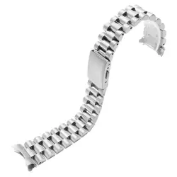 Stainless steel watchband for Citizen Enicar wristband 20mm 22mm curve end steel strap with folding buckle