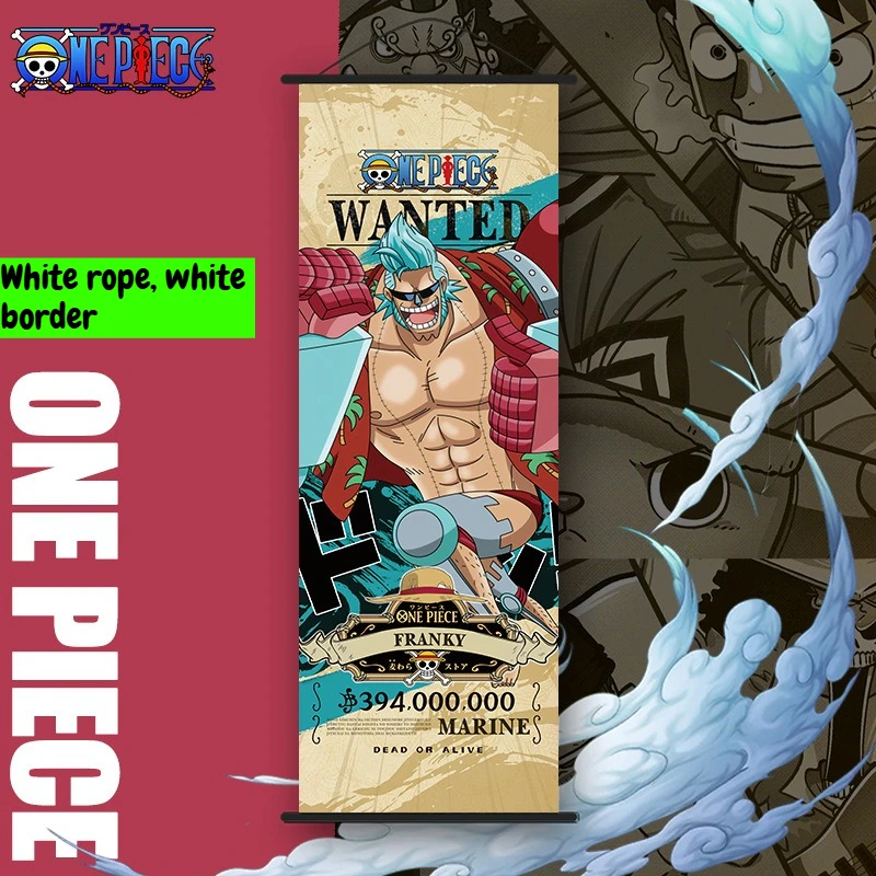 Nieuwe One Piece Lange Wandrol Cartoon Monkey D. Luffy Scroll Poster Anime Merchandise Vakantiecadeau Kamerdecoratie