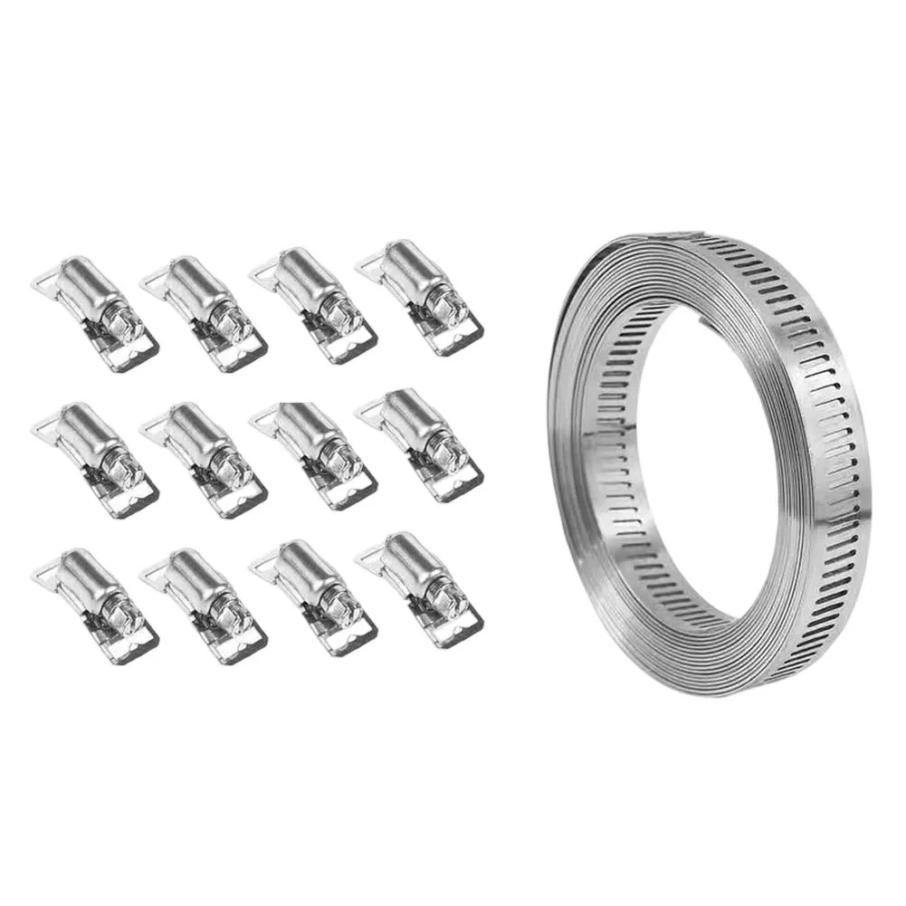 Stainless Steel Clamps for Automotive Brake Lines Steering and Heater Hoses 3.5m+8 4m+8 5m+10 Head Kits Stainless